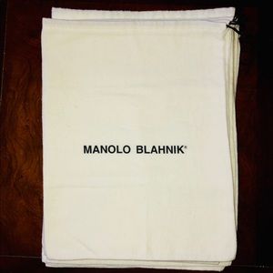 100% authentic Manolo Blahnik dust bags pair